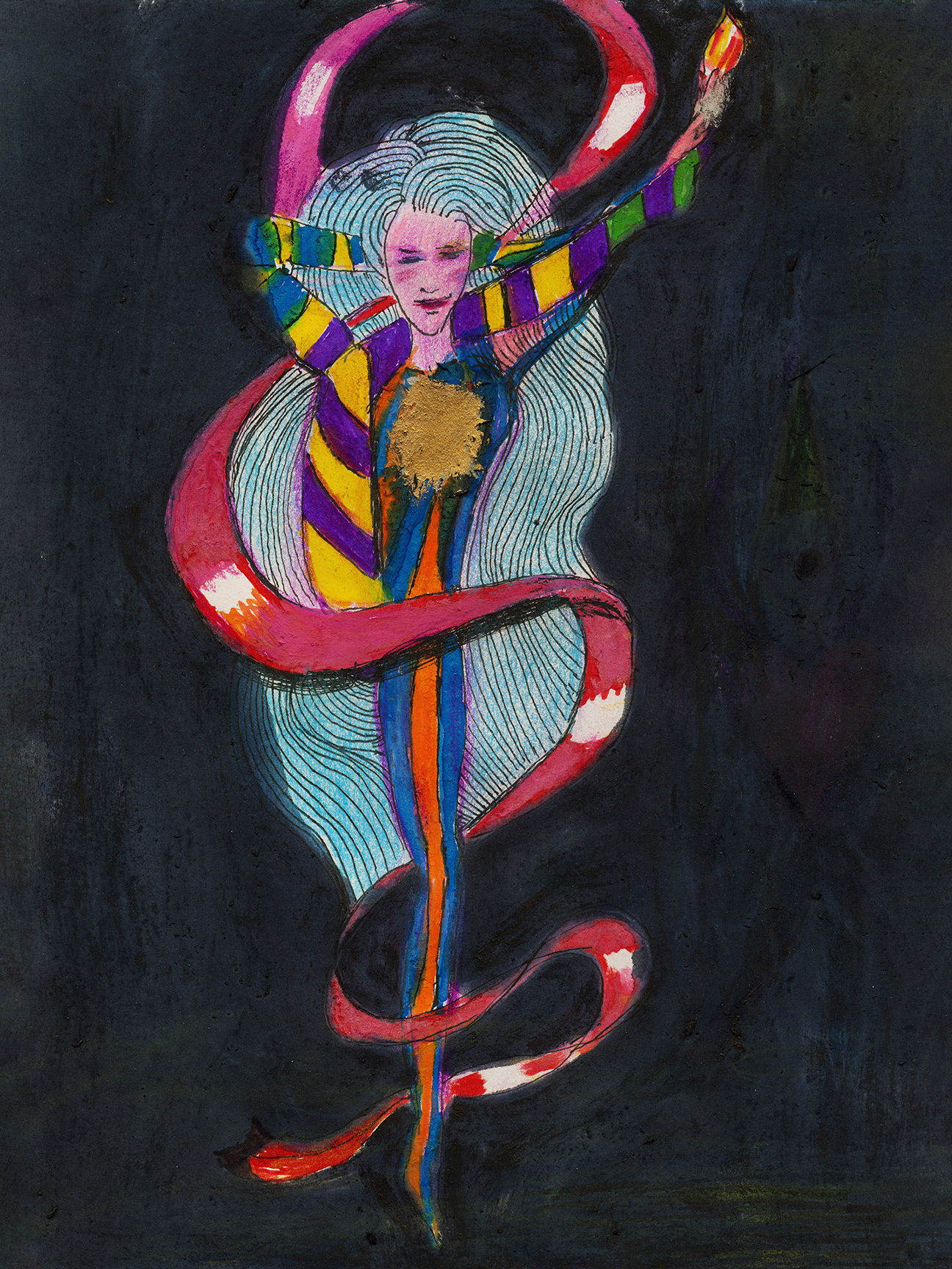 Live at the Cirque (watercolor) • Pencil • Badave (aka David Tubiolo)